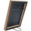 Deknudt S46JH2 cadre en bois noir avec bordure couleur bois 15x20 cm
