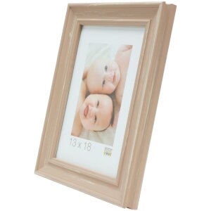 S46LF3 Cadre photo beige peint en style rustique 40x50 cm