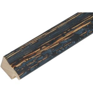 S46MF2 Cadre en bois noir dans une finition altérée 15x20 cm