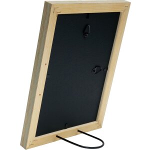 S46MF8 Cadre en bois vert dans une finition altérée 13x18 cm