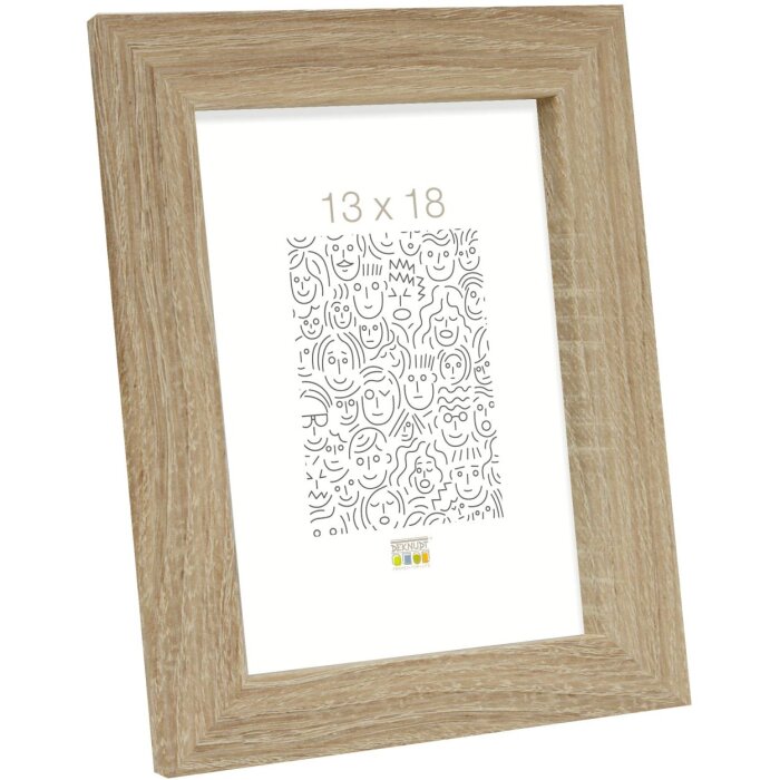 S49BH1 Cadre photo en couleur bois naturel 50x70 cm