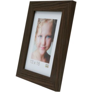S49BH2 Cadre photo en bois foncé 15x20 cm