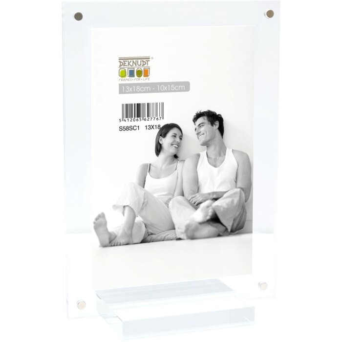 S58SC1 Cadre magnétique transparent avec présentoir 10x15 cm