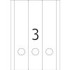 Étiquettes classeur A4 blanches 59x297 mm Movables-amovibles papier mat opaque 75 pcs.