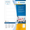 Étiquettes A4 blanches 88,9x33,8 mm Movables-amovibles papier mat 1600 pcs.