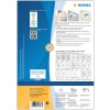 Étiquettes A4 blanches 88,9x33,8 mm Movables-amovibles papier mat 1600 pcs.