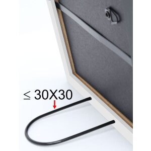 S40JE7 Cadre en bois gris avec des nuances de doré et de gris foncé