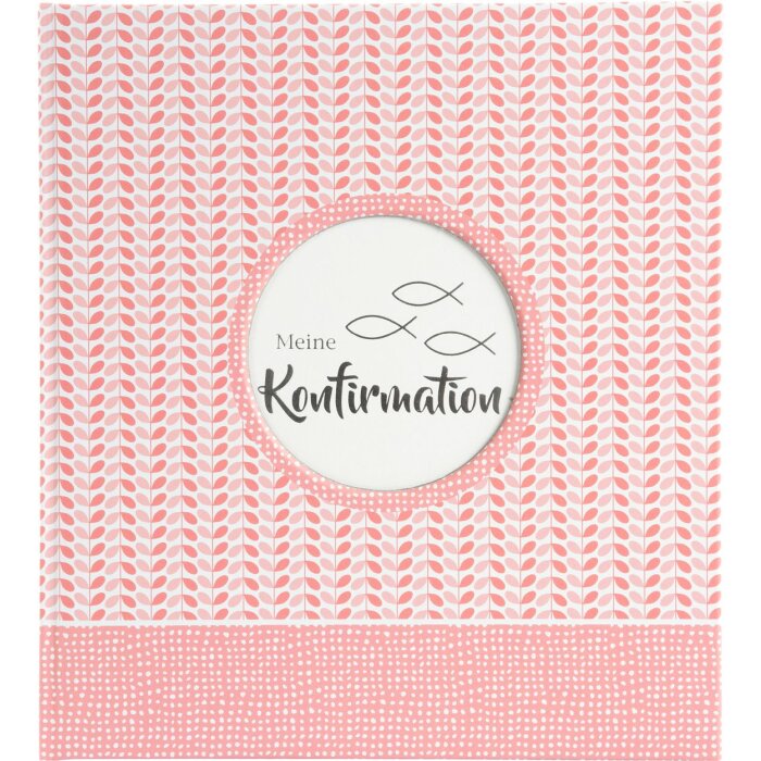 Goldbuch Album souvenir Confirmation Dominicus corail 23x25 cm 44 pages