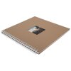 HNFD Album spirale Khari 33x33 cm kraft 50 pages blanches