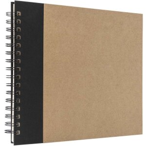 Panodia Album spirale Eskis noir 23x27 cm 60 pages blanches