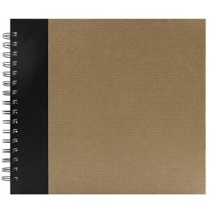 Panodia Album spirale Eskis noir 23x27 cm 60 pages blanches