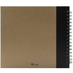Panodia Album spirale Eskis noir 23x27 cm 60 pages blanches