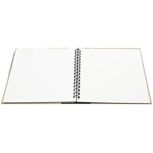 Panodia Album spirale Eskis noir 23x27 cm 60 pages blanches