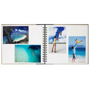 Panodia Album spirale Eskis noir 23x27 cm 60 pages blanches
