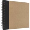 Panodia Album spirale Eskis noir 23x27 cm 60 pages blanches