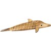 Décoration dauphin en bois 32x5 cm - 6H1841