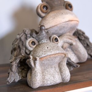 Décoration Grenouille avec des ailes 21x10x14 cm