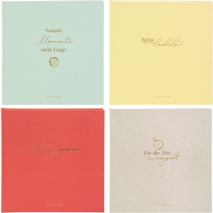 Goldbuch Album photo riche en mots 25x25 cm 60 pages blanches
