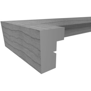 Stockholm 3D cadre en bois 30x30 cm double passe-partout noir