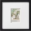 Stockholm 3D cadre en bois 30x30 cm double passe-partout noir