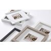 Stockholm 3D cadre en bois 30x30 cm double passe-partout noir