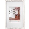 Metropolis cadre en bois 10x15 cm blanc-argenté
