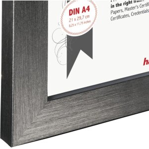 Cadre plastique Paris 21x30 cm noir