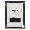 Cadre plastique Paris 21x30 cm noir