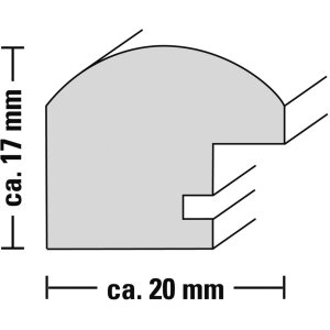 Cadre plastique Sofia 13x18 cm or