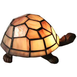 Lampe de table Tiffany Tortue 23x14x8 cm E14-max 1x25W LumiLamp 5LL-6054