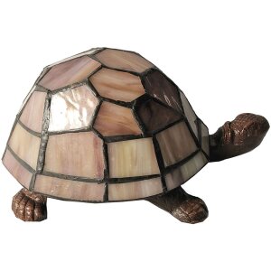 Lampe de table Tiffany Tortue 23x14x8 cm E14-max 1x25W LumiLamp 5LL-6054