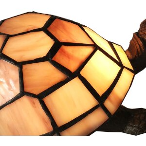 Lampe de table Tiffany Tortue 23x14x8 cm E14-max 1x25W LumiLamp 5LL-6054