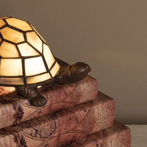 Lampe de table Tiffany Tortue 23x14x8 cm E14-max 1x25W LumiLamp 5LL-6054