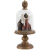 Cloche en verre avec décoration Ø 9x21 cm Clayre & Eef 6GL2805