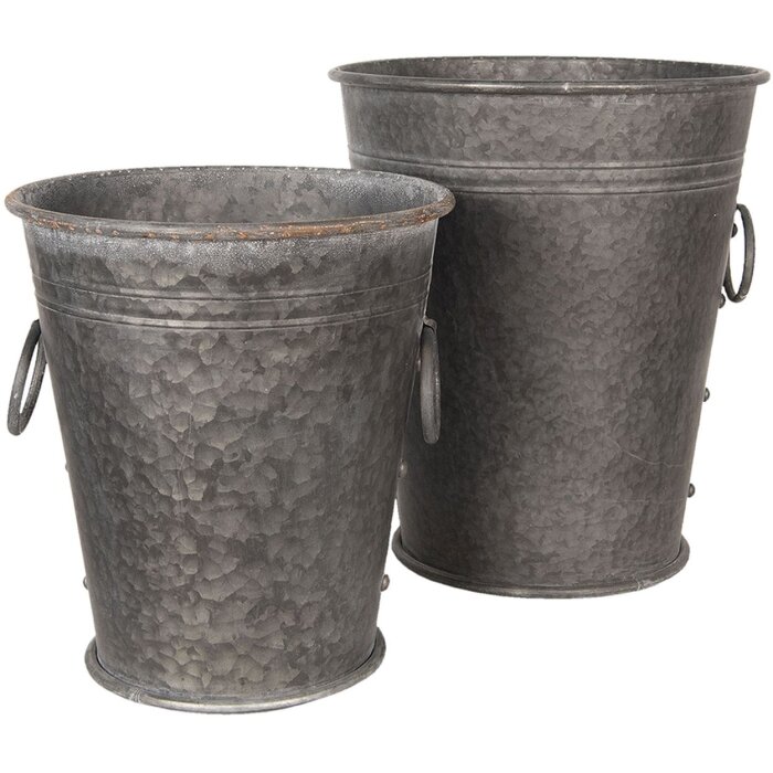 Décoration Seau (2 pièces) Ø 37x42 - 32x35 cm Clayre & Eef 6Y3738