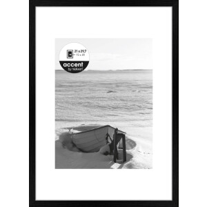 Accent Bois Cadre photo Aura 21x30 cm noir