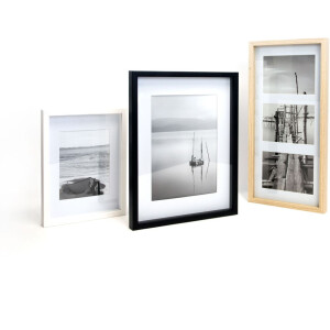 Accent Bois Cadre photo Aura 30x40 cm blanc