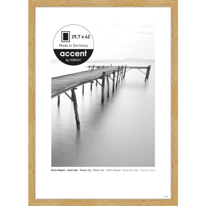 Nielsen Accent cadre en bois massif Scandic 29,7x42 cm chêne DIN A3 cadre pour documents