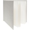 Album photo en lin Deknudt A66DF7 gris 20x20 cm 20 pages blanches