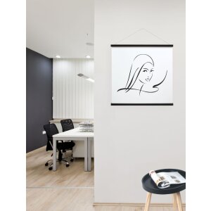 Cadre pour poster Deknudt S270 bois noir 61 cm