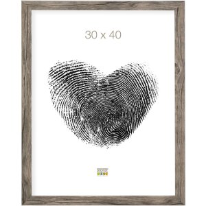 Cadre en bois Deknudt S45RH7AR gris-beige 10x15 cm verre antireflet