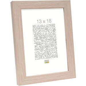 Cadre en bois S45RJ1AR chêne clair 10x15 cm verre...