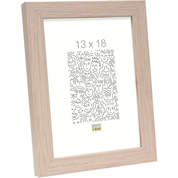 Cadre en bois S45RJ1AR chêne clair 18x24 cm verre antireflet