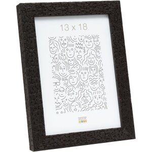 Cadre en bois S45RL noir 13x18 cm