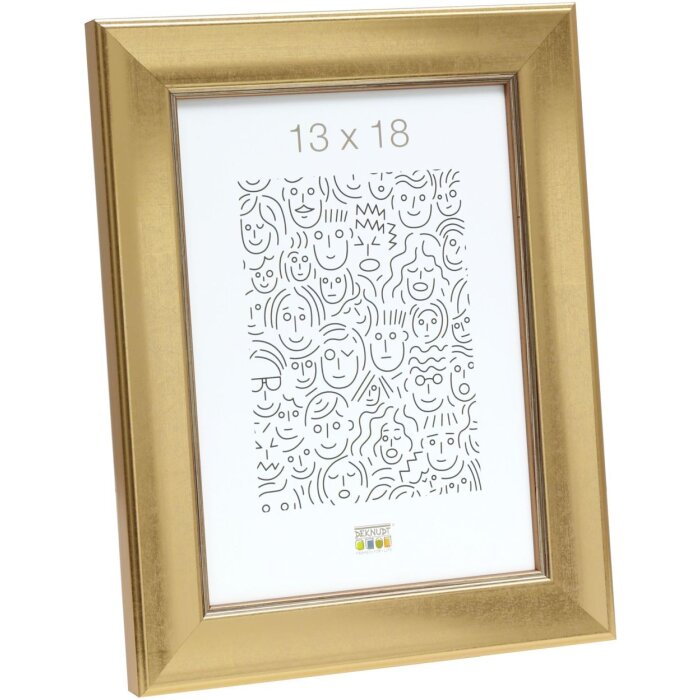 Cadre en bois S45YA1 or 21x30 cm verre antireflet
