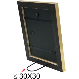 Cadre en bois S45YA1 or 21x30 cm verre antireflet