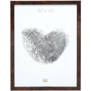 Cadre photo S46RG ronce de noyer foncé 18x24 cm
