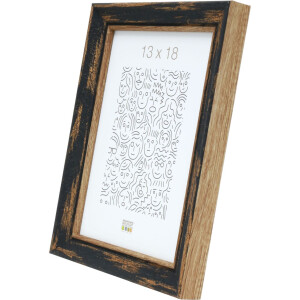 Cadre en bois S46TG noir 30x40 cm