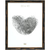 Cadre en bois S46TG noir 30x45 cm