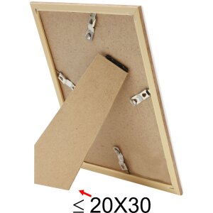 Cadre plastique S46WG blanc bord naturel 10x15 cm